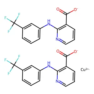 Copper(II) niflumate structure