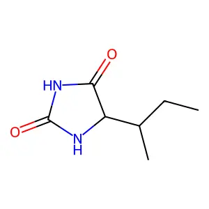 (5R)-5-[(2S)-butan-2-yl]imidazolidine-2,4-dione structure