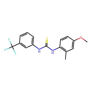 1-(4-Methoxy-2-methylphenyl)-3-[3-(trifluoromethyl)phenyl]thiourea structure