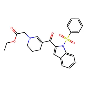 Indolylpyridylketone structure