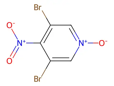 3,5-Dibromo-4-nitropyridine-n-oxide structure
