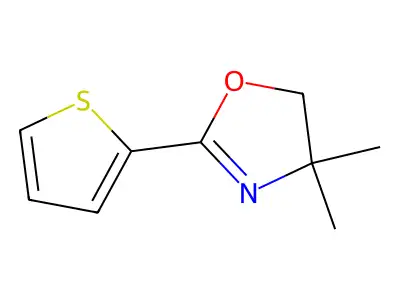 4,5-Dihydro-4,4-dimethyl-2-(2-thienyl)-oxazole structure