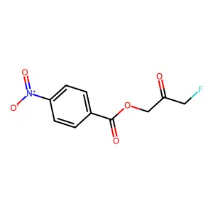 对硝基苯甲酸氟乙酰甲酯 structure