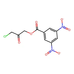Benzoic acid, 3,5-dinitro-, chloroacetylmethyl ester structure