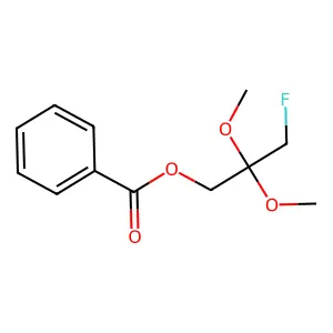 苯甲酸2,2-二甲氧基-3-氟丙酯 structure