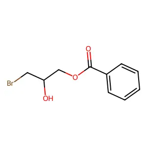 3-Bromo-2-hydroxypropyl benzoate structure
