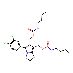 [2-(butylcarbamoyloxymethyl)-3-(3,4-dichlorophenyl)-6,7-dihy structure