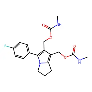 [3-(4-fluorophenyl)-2-(methylcarbamoyloxymethyl)-6,7-dihydro structure