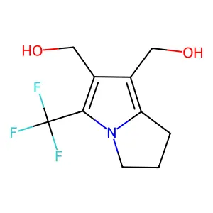 [5-(Trifluoromethyl)-2,3-dihydro-1H-pyrrolizine-6,7-diyl]dimethanol structure
