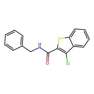 N-benzyl-3-chloro-1-benzothiophene-2-carboxamide structure