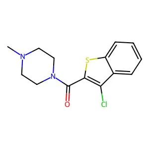 1-[(3-Chloro-1-benzothien-2-yl)carbonyl]-4-methylpiperazine structure