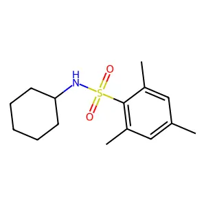 N-cyclohexyl-2,4,6-trimethylbenzenesulfonamide structure