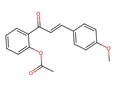 2-Propen-1-one, 1-[2-(acetyloxy)phenyl]-3-(4-methoxyphenyl)- structure