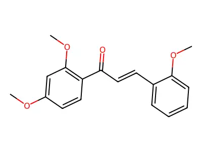 1-(2,4-Dimethoxyphenyl)-3-(2-methoxyphenyl)prop-2-en-1-one structure