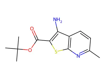 Tert-butyl 3-amino-6-methylthieno[2,3-b]pyridine-2-carboxylate structure