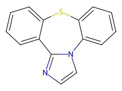 Dibenz(b,f)imidazo(1,2-d)(1,4)thiazepine structure