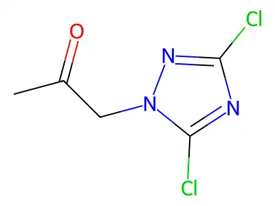 1-(3,5-Dichloro-1H-1,2,4-triazol-1-yl)propan-2-one structure