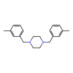 1,4-Bis(3-methylbenzyl) piperazine structure