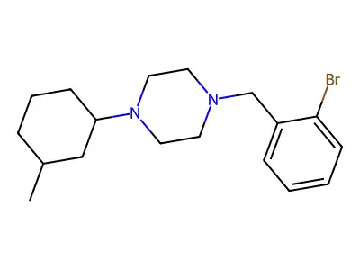1-[(2-Bromophenyl)methyl]-4-(3-methylcyclohexyl)piperazine structure