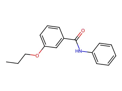 N-phenyl-3-propoxybenzamide structure