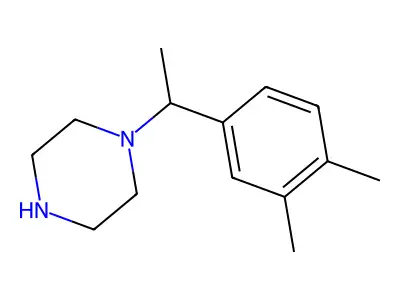 1-[1-(3,4-Dimethyl-phenyl)-ethyl]-piperazine structure