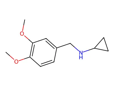 N-[(3,4-dimethoxyphenyl)methyl]cyclopropanamine structure