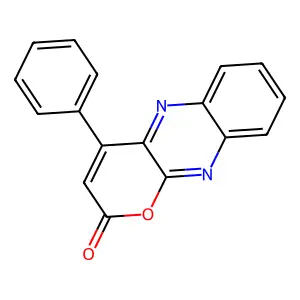 4-phenyl-2H-pyrano[2,3-b]quinoxalin-2-one structure