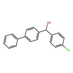 alpha-(4-Chlorophenyl)-1,1'-biphenyl-2-methanol structure