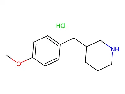 3-((4-Methoxyphenyl)methyl)piperidine structure