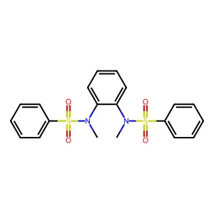 N,N'-1,2-Phenylenebis[N-methylbenzenesulfonamide] structure