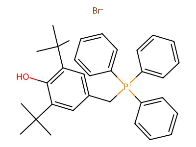 (3,5-Ditert-butyl-4-hydroxyphenyl)methyl-triphenylphosphanium structure