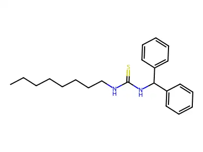 Thiourea, N-(diphenylmethyl)-N'-octyl- structure