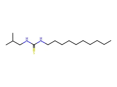 1-Decyl-3-(2-methylpropyl)thiourea structure