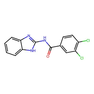 N-(1H-benzimidazol-2-yl)-3,4-dichlorobenzamide structure