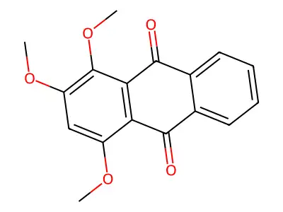 1,2,4-Trimethoxyanthracene-9,10-dione structure