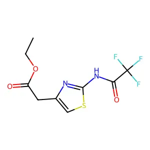 Ethyl 2-trifluoroacetamidothiazol-4-ylacetate structure