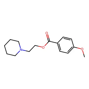 2-Piperidin-1-ylethyl 4-methoxybenzoate structure