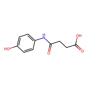4-(4-Hydroxyanilino)-4-oxobutanoic acid structure