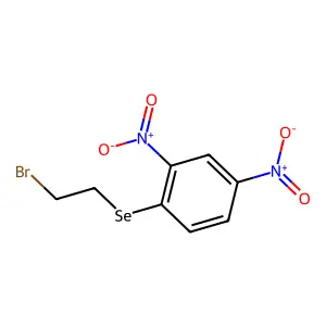 1-[(2-Bromoethyl)selanyl]-2,4-dinitrobenzene structure
