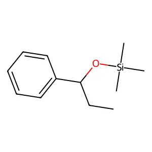 1-Propanol, 1-phenyl, TMS structure