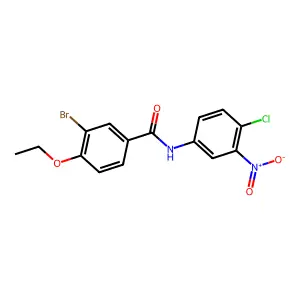 3-bromo-N-(4-chloro-3-nitrophenyl)-4-ethoxybenzamide structure