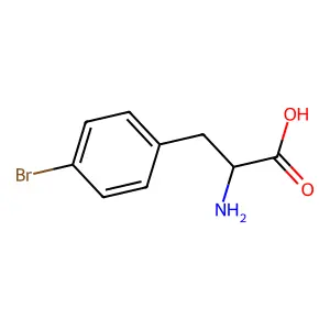 4-Bromo-L-phenylalanine structure