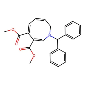 dimethyl 1-benzhydryl-2H-azocine-6,7-dicarboxylate structure