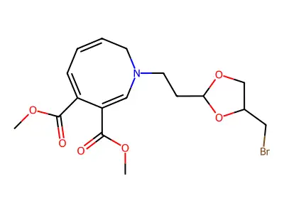 dimethyl (3Z,5E,7E)-1-[2-[4-(bromomethyl)-1,3-dioxolan-2-yl] structure