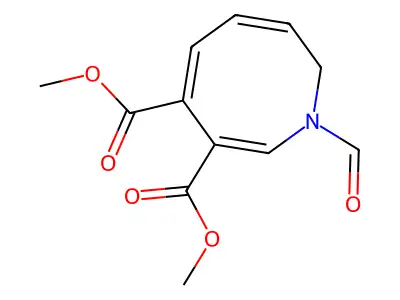 dimethyl 1-formyl-2H-azocine-6,7-dicarboxylate structure
