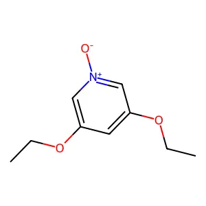 Pyridine, 3,5-diethoxy-, 1-oxide structure
