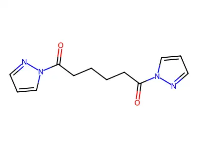 1,6-Di(pyrazol-1-yl)hexane-1,6-dione structure