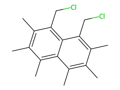 1,8-Bis-chloromethyl-2,3,4,5,6,7-hexamethyl-naphthalene structure