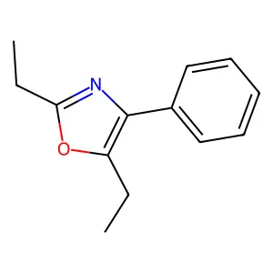 Oxazole, 2,5-diethyl-4-phenyl- structure