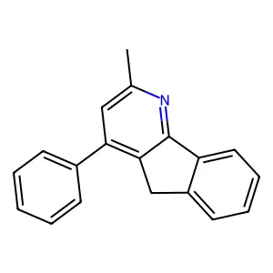 2-Methyl-4-phenyl-5H-indeno[1,2-b]pyridine structure